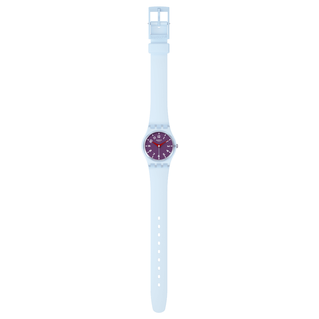 Swatch Originals Small LL126 Damenuhr Lila • Transparentes Gehäuse • Verspieltes Farbdesign, Bild 4