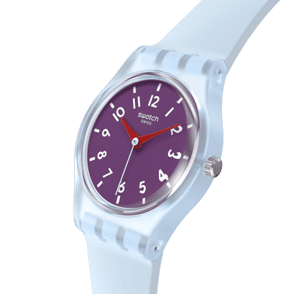 Swatch Originals Small LL126 Damenuhr Lila • Transparentes Gehäuse • Verspieltes Farbdesign, Bild 3