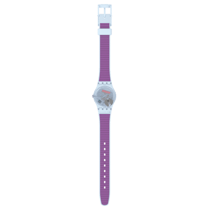 Swatch Originals Small LL126 Damenuhr Lila • Transparentes Gehäuse • Verspieltes Farbdesign, Bild 5