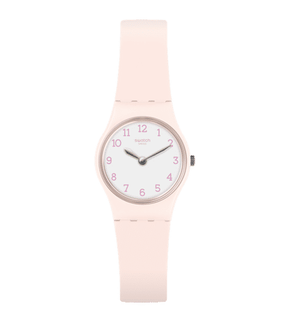 Swatch Originals LP150 Pinkbelle Damenuhr Rosa • Kunststoffgehäuse • Silikonarmband