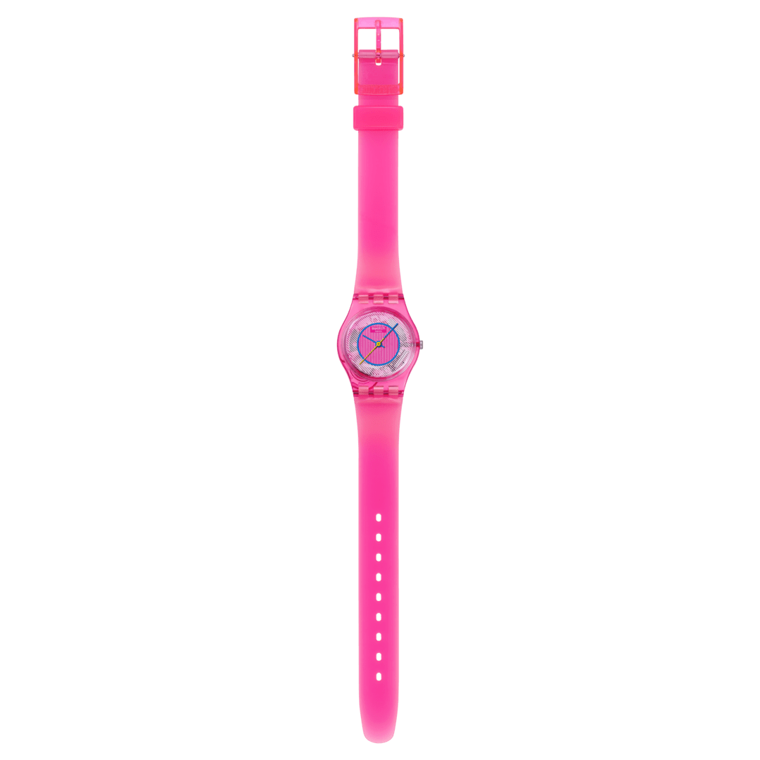 Swatch Originals LP166 Prismatically Pink Damenuhr • Transparentes Gehäuse • 80er Retro-Design, Bild 4