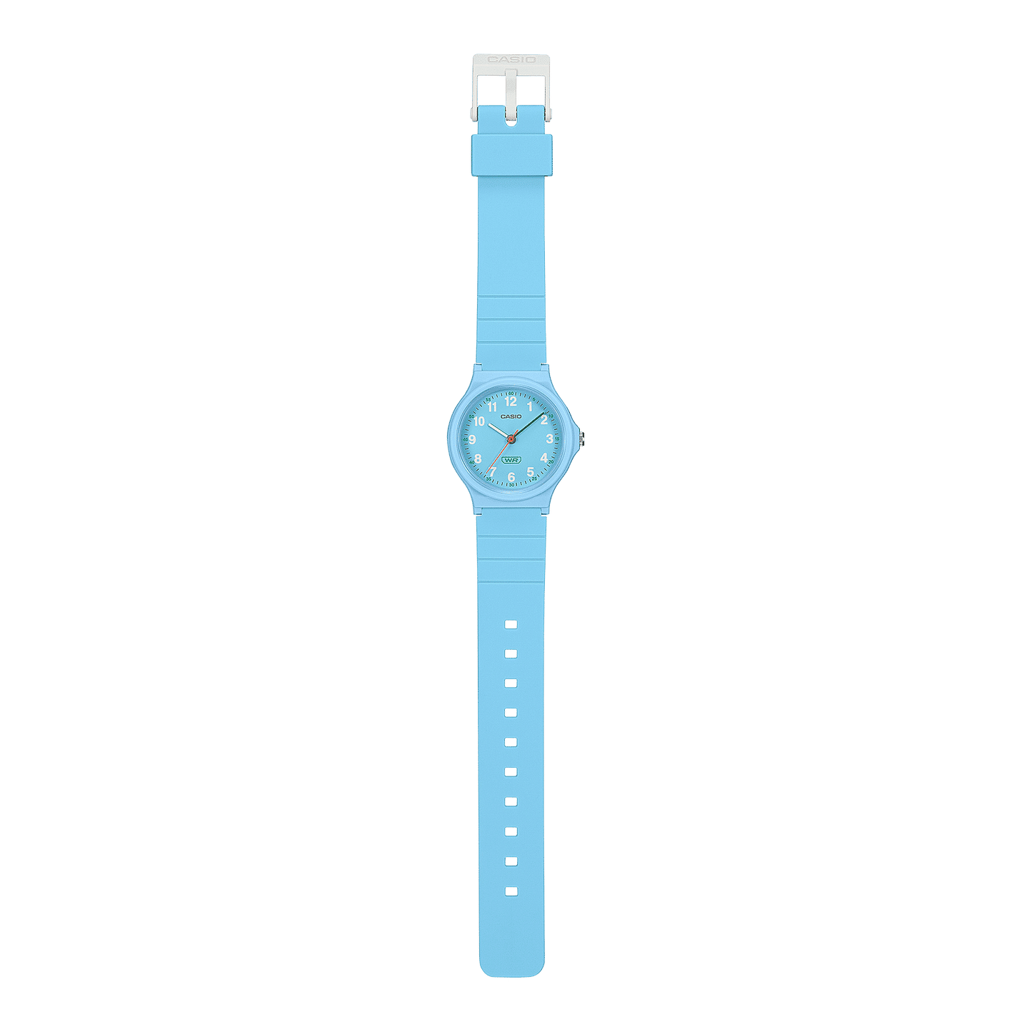 Casio LQ-24B-2BEF Timeless Collection Kinder Armbanduhr Hellblau • Bio-Kunstharz-Armband • Leicht &amp; leicht ablesbar