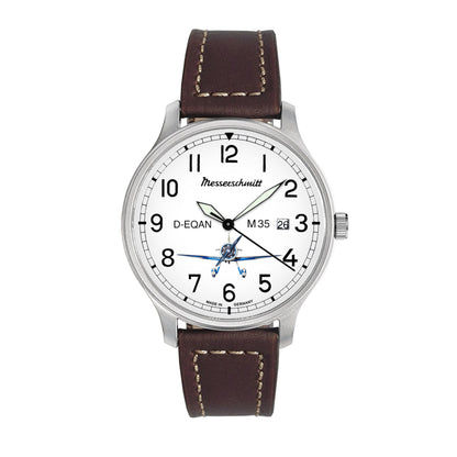 Messerschmitt M-35Q-SL Herren Armbanduhr • Schweizer Ronda Quarzwerk • Leuchtzeiger