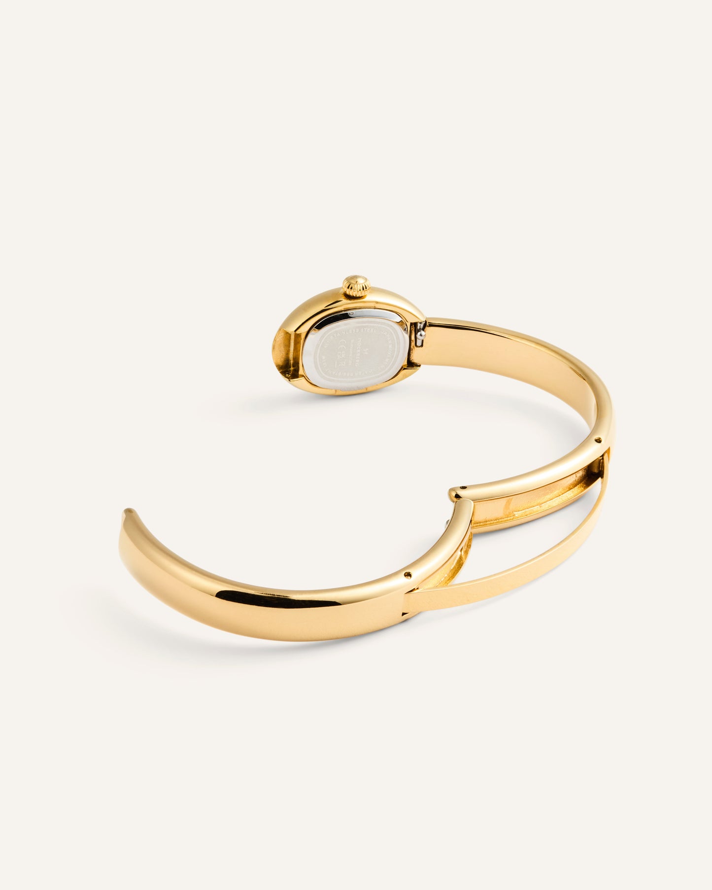 Mockberg Belle Oval Petite MB1771 Damen Armbanduhr Goldfarben • Mineralglas • Bangle-Armband, Bild 5
