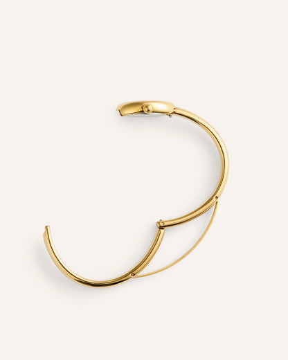Mockberg Belle Oval Petite MB1771 Damen Armbanduhr Goldfarben • Mineralglas • Bangle-Armband, Bild 6