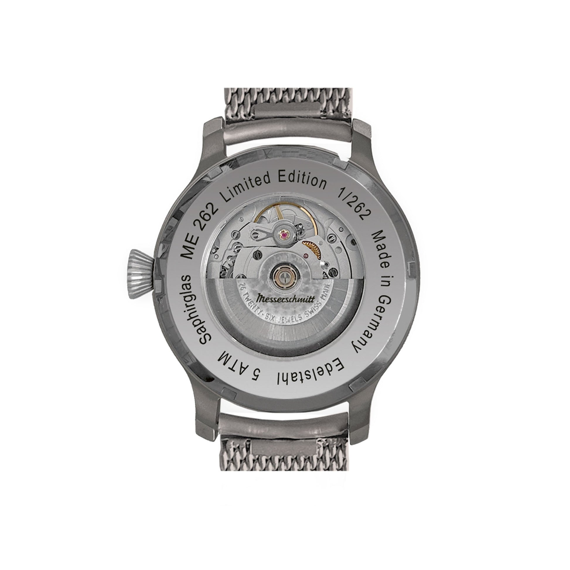 Messerschmitt ME 262 ME-262-42EXTREMA Herren Armbanduhr Brüniert • Automatikwerk ARISTOMATIC SW 200-1 • Limited Edition 262