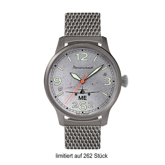 Messerschmitt ME 262 ME-262-42EXTREMA Herren Armbanduhr Brüniert • Automatikwerk ARISTOMATIC SW 200-1 • Limited Edition 262