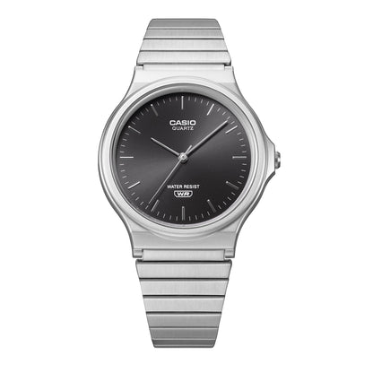 Casio MQ-24DA-1AEF Armbanduhr Schwarz • Metallic-Sonnenschliff-Zifferblatt • Edelstahlband, Bild 4