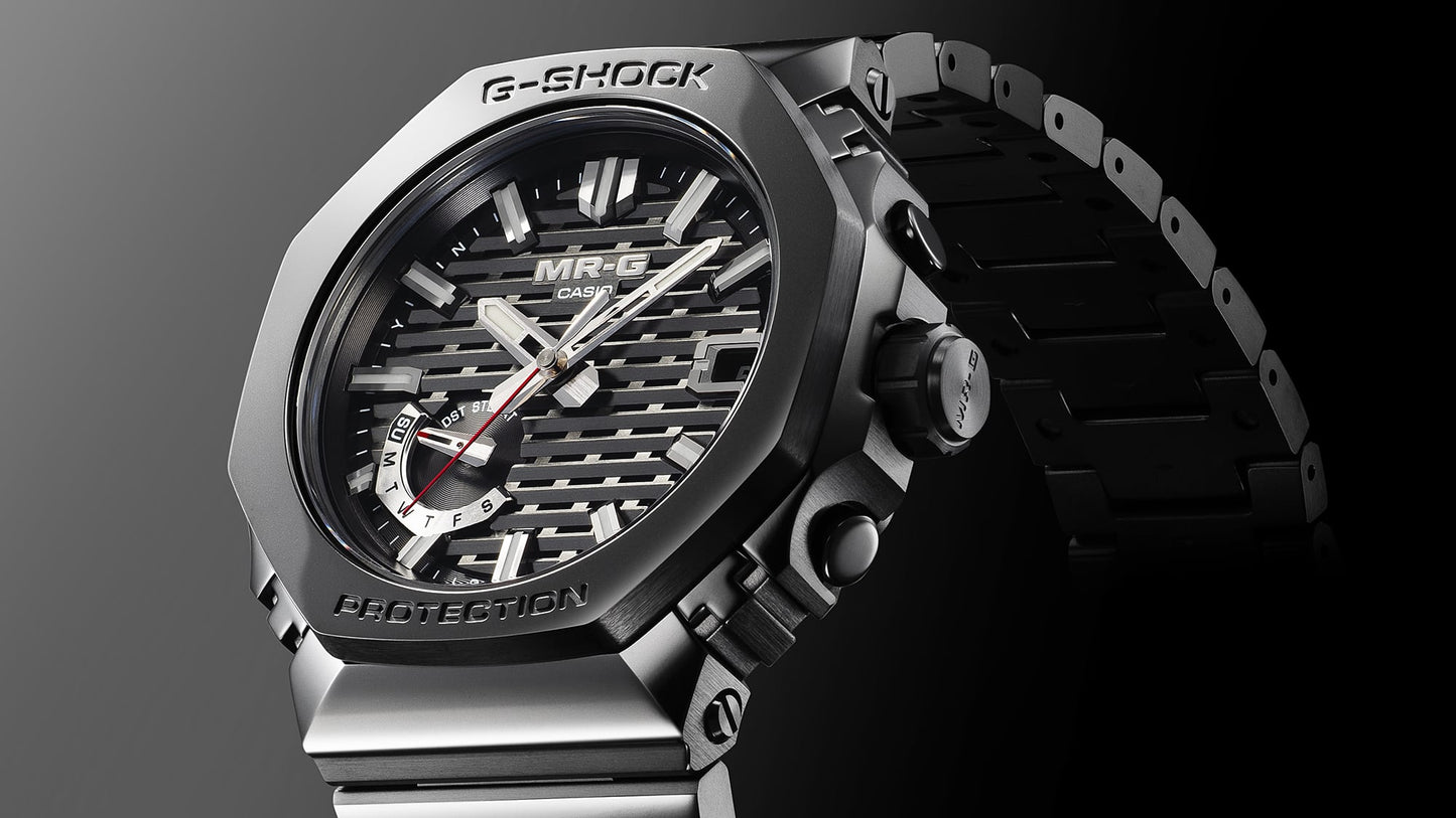 Casio G-Shock MR-G MRG-B2100B-1ADR Herrenuhr Schwarz • Saphirglas mit Antireflexbeschichtung • Solar-Funk mit Bluetooth