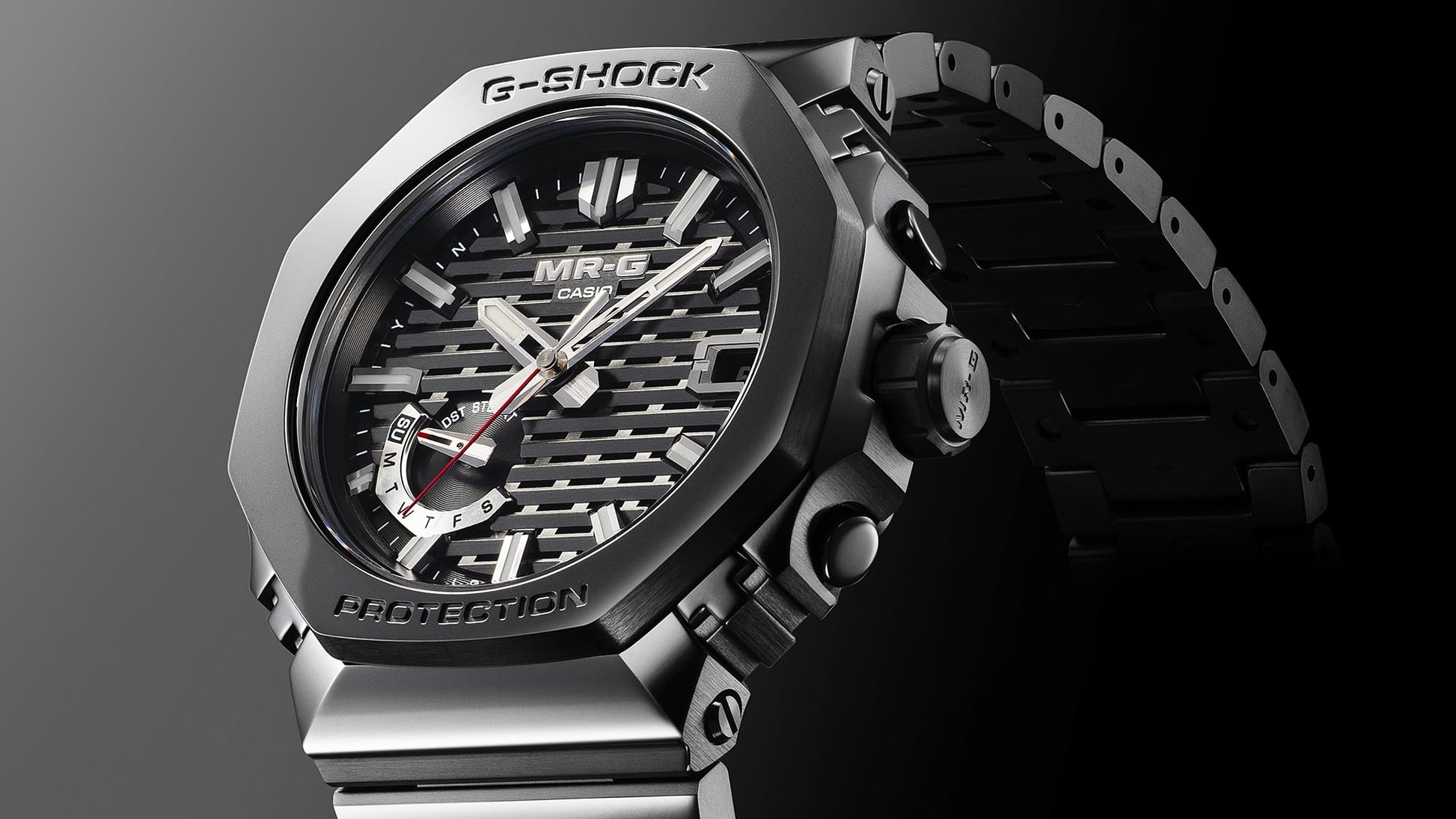 Casio G-Shock MR-G MRG-B2100B-1ADR Herrenuhr Schwarz • Saphirglas mit Antireflexbeschichtung • Solar-Funk mit Bluetooth