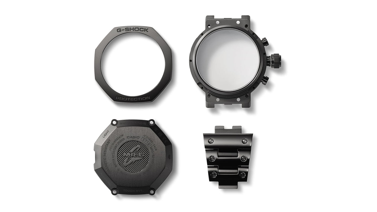 Casio G-Shock MR-G MRG-B2100B-1ADR Herrenuhr Schwarz • Saphirglas mit Antireflexbeschichtung • Solar-Funk mit Bluetooth