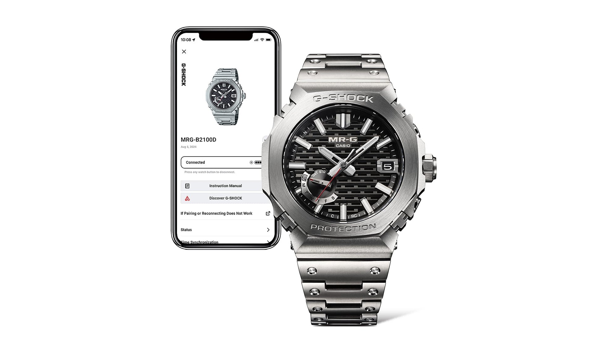 Casio MR-G MRG-B2100D-1ADR Herrenuhr • Tough Solar mit Bluetooth • Titan-Gehäuse aus Japan, Bild 11
