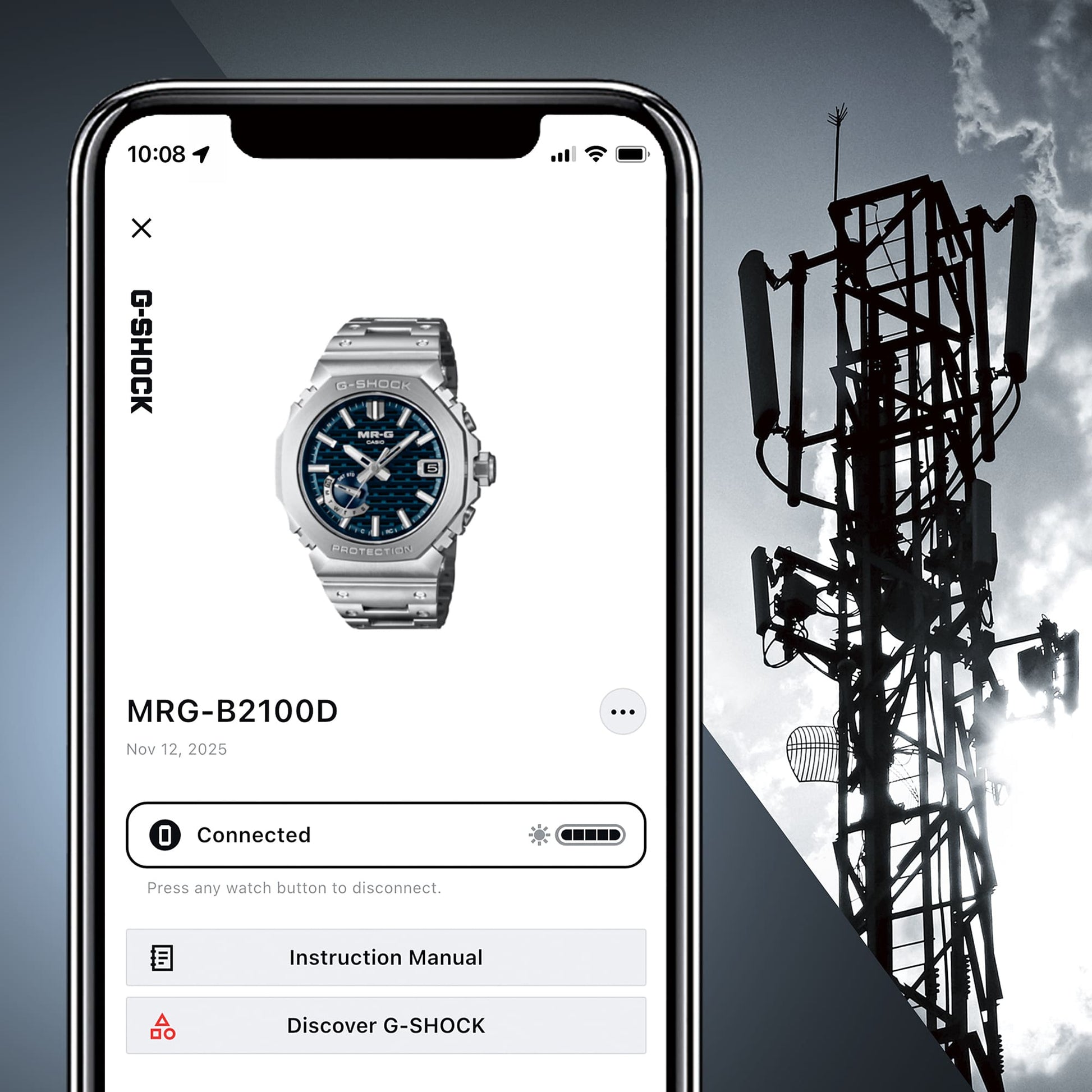 Casio MR-G MRG-B2100D-2ADR Herrenuhr • Tough Solar mit Bluetooth • COBARION Lünette, Bild 8
