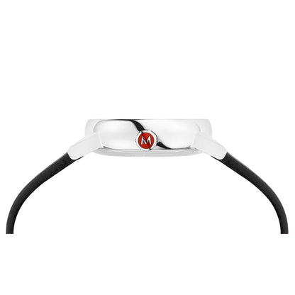 Mondaine evo2 MSE.26110.LBV Damenuhr Schwarz • Saphirglas • Veganes Traubenleder-Armband, Bild 6