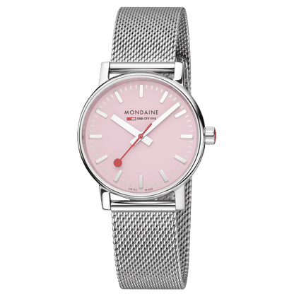 Mondaine evo2 MSE.35130.SM Damenuhr Rosa • Saphirglas • Schweizer Quarzwerk, Bild 5