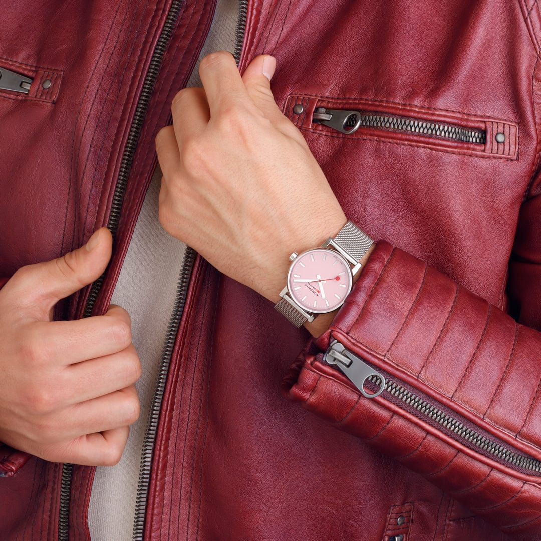 Mondaine evo2 MSE.35130.SM Damenuhr Rosa • Saphirglas • Schweizer Quarzwerk, Bild 9
