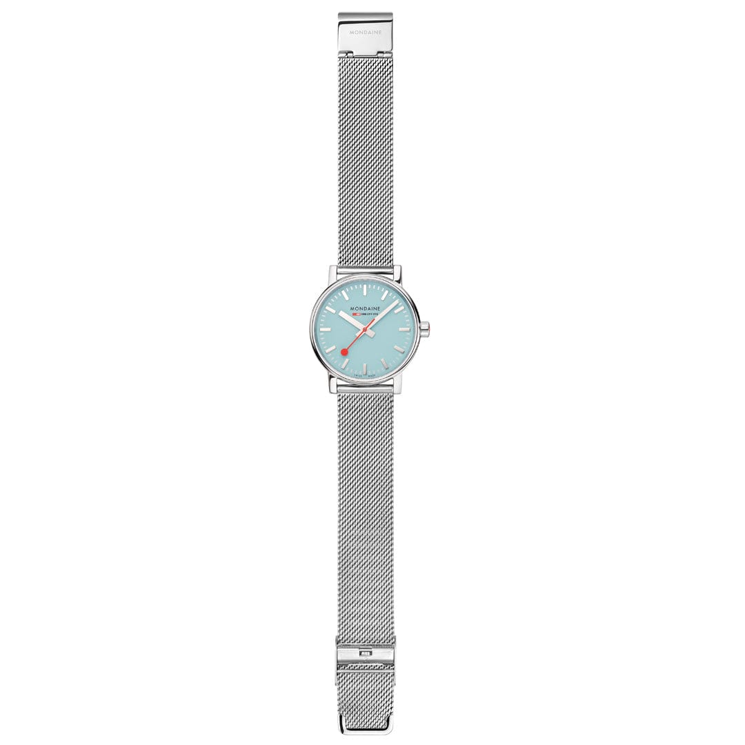 Mondaine evo2 MSE.35140.SM Damenuhr Türkis • Saphirglas • Schweizer Quarzwerk, Bild 6