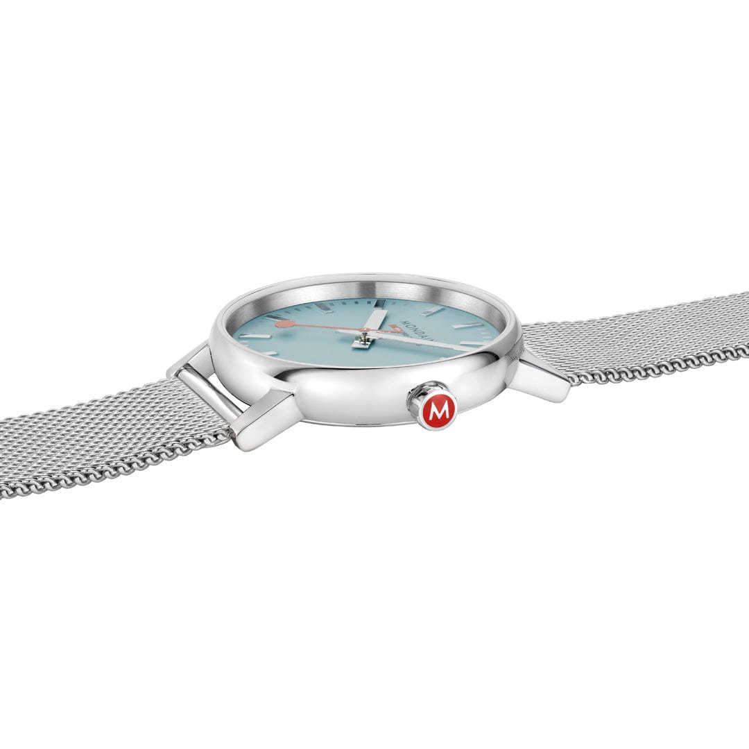 Mondaine evo2 MSE.35140.SM Damenuhr Türkis • Saphirglas • Schweizer Quarzwerk, Bild 4