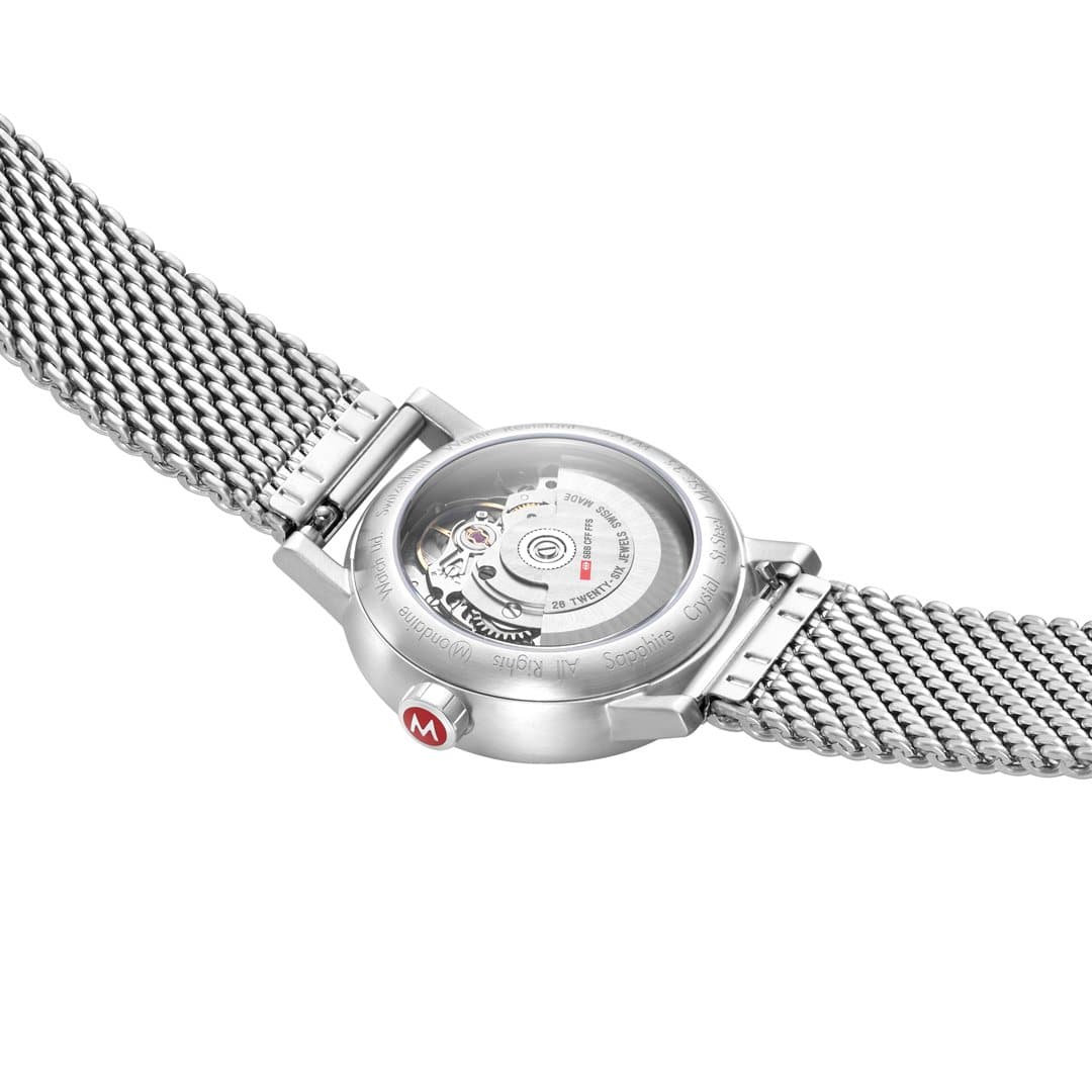 Mondaine evo2 MSE.35610.SM Damenuhr Silber • Automatikwerk SW200-1 • Saphirglas, Bild 2