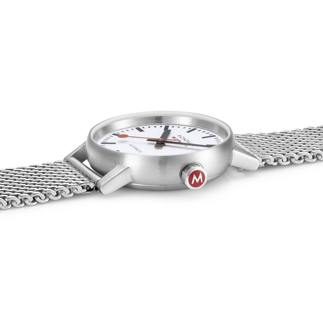 Mondaine evo2 MSE.35610.SM Damenuhr Silber • Automatikwerk SW200-1 • Saphirglas, Bild 4