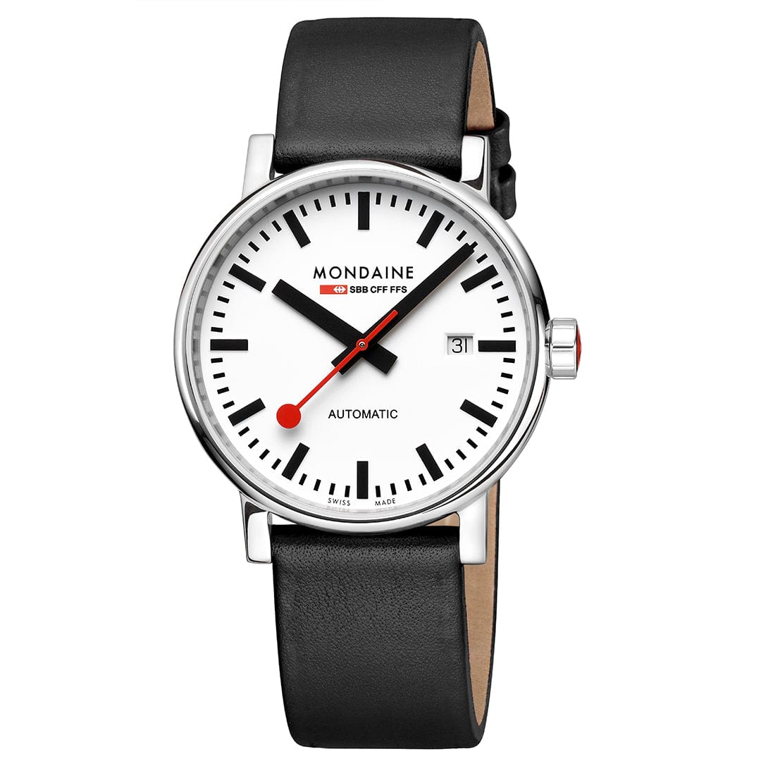 Mondaine evo2 MSE.40610.LBV Herrenuhr Schwarz • Automatikwerk Sellita SW 220-1 • Saphirglas, Bild 5