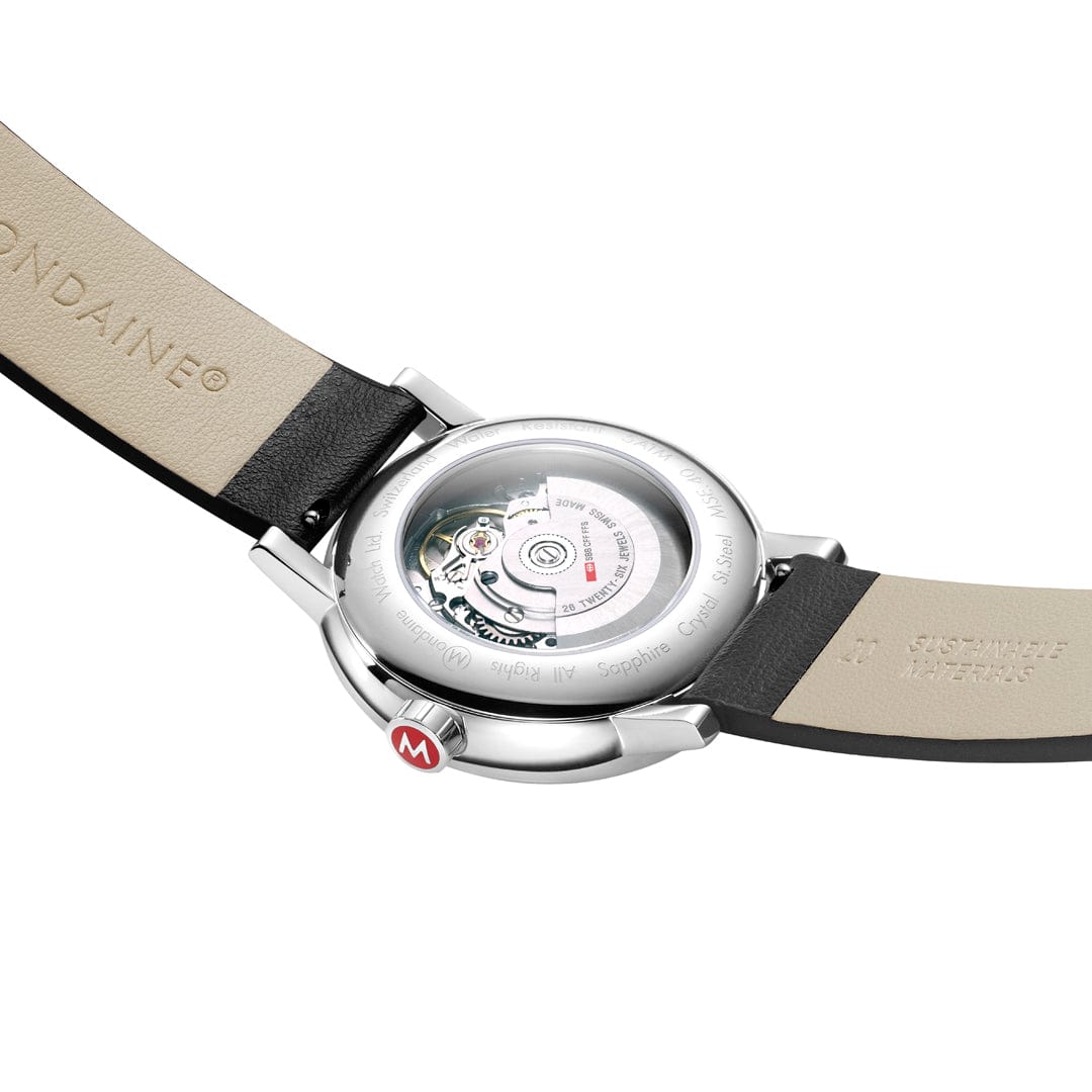 Mondaine evo2 MSE.40610.LBV Herrenuhr Schwarz • Automatikwerk Sellita SW 220-1 • Saphirglas, Bild 3
