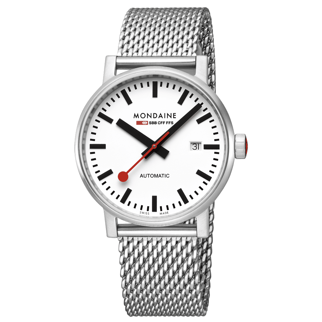 Mondaine evo2 MSE.40610.SM Herrenuhr Silber • Automatikwerk SW200-1 • Saphirglas, Bild 6