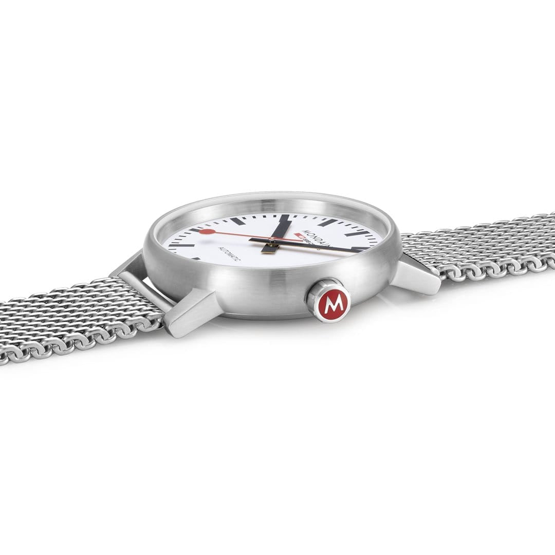 Mondaine evo2 MSE.40610.SM Herrenuhr Silber • Automatikwerk SW200-1 • Saphirglas, Bild 5