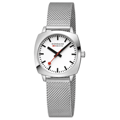 Mondaine Petite Cushion MSL.31110.SM Damenuhr Silber • Saphirglas • Swiss Made, Bild 6