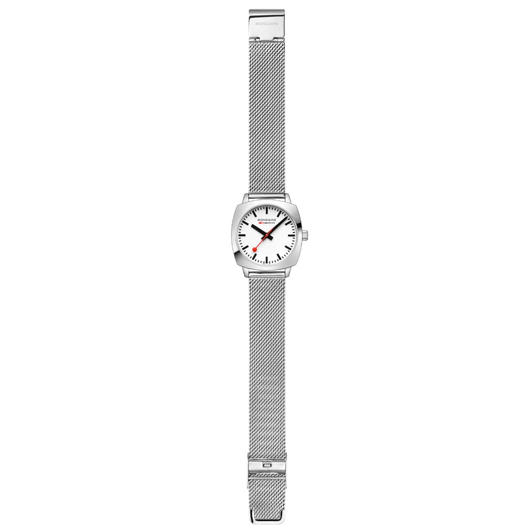 Mondaine Petite Cushion MSL.31110.SM Damenuhr Silber • Saphirglas • Swiss Made, Bild 7
