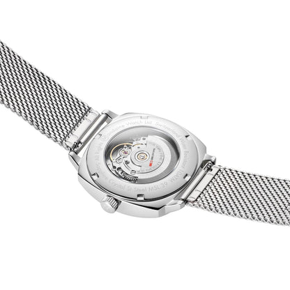 Mondaine Cushion MSL.3961B.SM Herrenuhr Silber • Schweizer Automatikwerk • Saphirglas, Bild 3