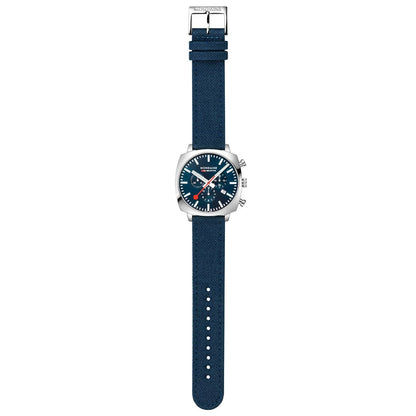Mondaine Grand Cushion MSL.41440.LD.SET Herrenuhr Blau • Saphirglas • Quarz-Chronograph, Bild 11
