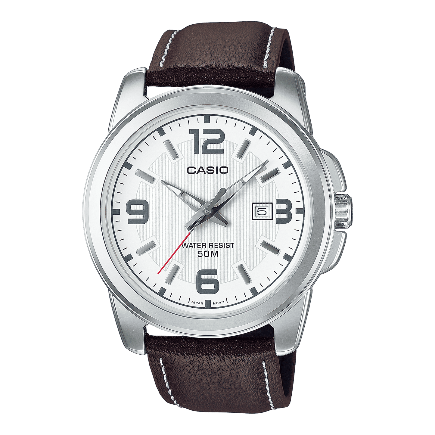 Casio Collection MTP-1314PL-7AVEF Herrenuhr Weiß • Mineralglas • Lederarmband, Bild 2