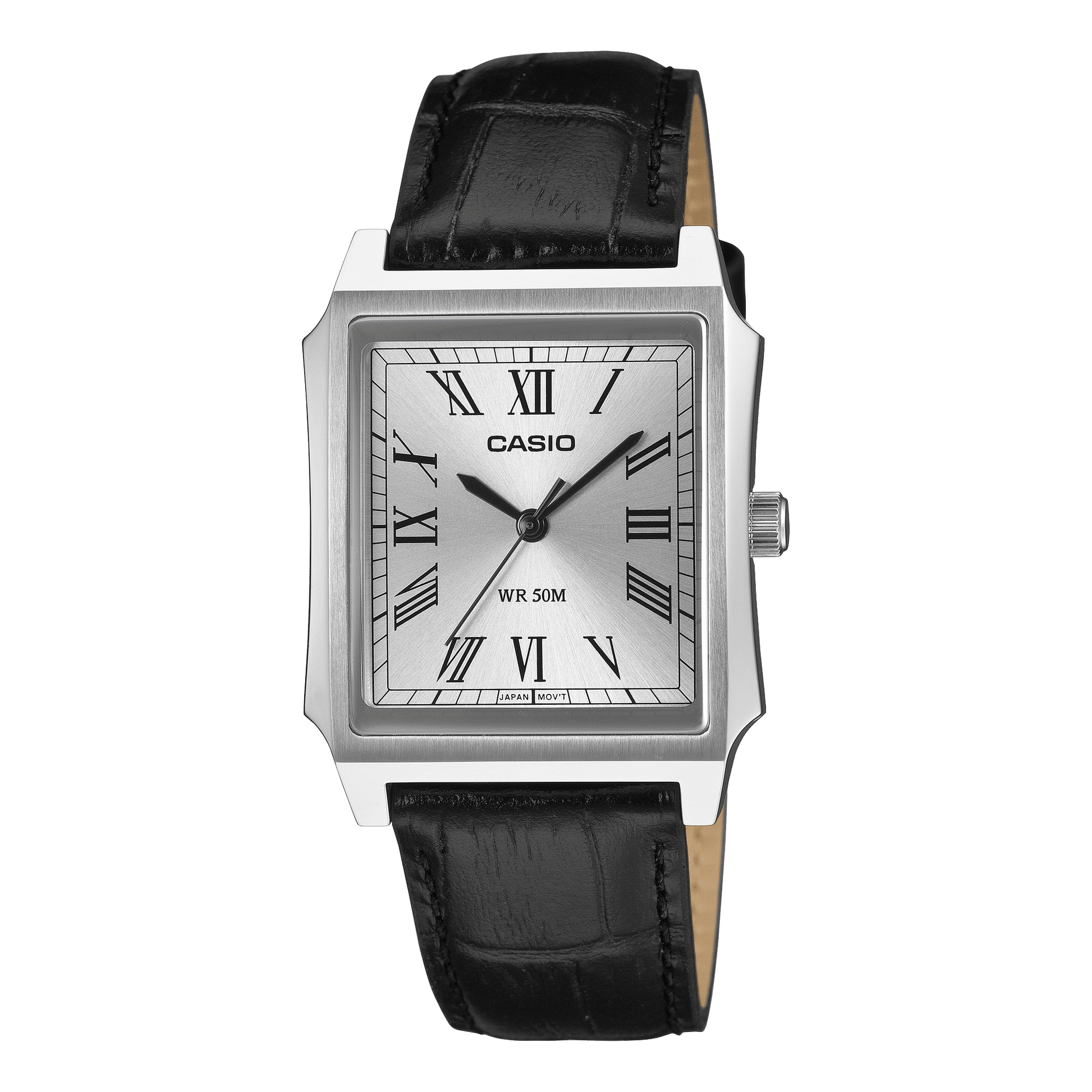 Casio MTP-B190L-7BVER Herren-Armbanduhr Schwarz • Mineralglas • Echtlederband, Bild 2