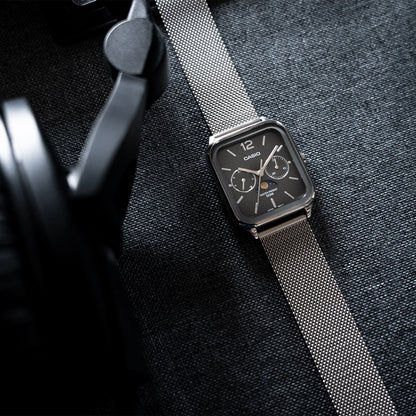 Casio MTP-M305M-8AVER Timeless Collection Herrenuhr Silber • Mondphase • Mineralglas, Bild 4