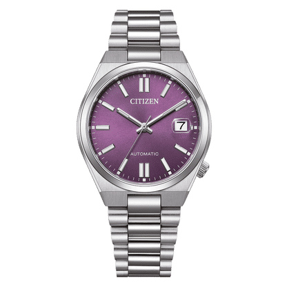 Citizen Tsuyosa NJ0200-50W Herren Armbanduhr Lila • Automatikwerk Kaliber 8210 • Saphirglas