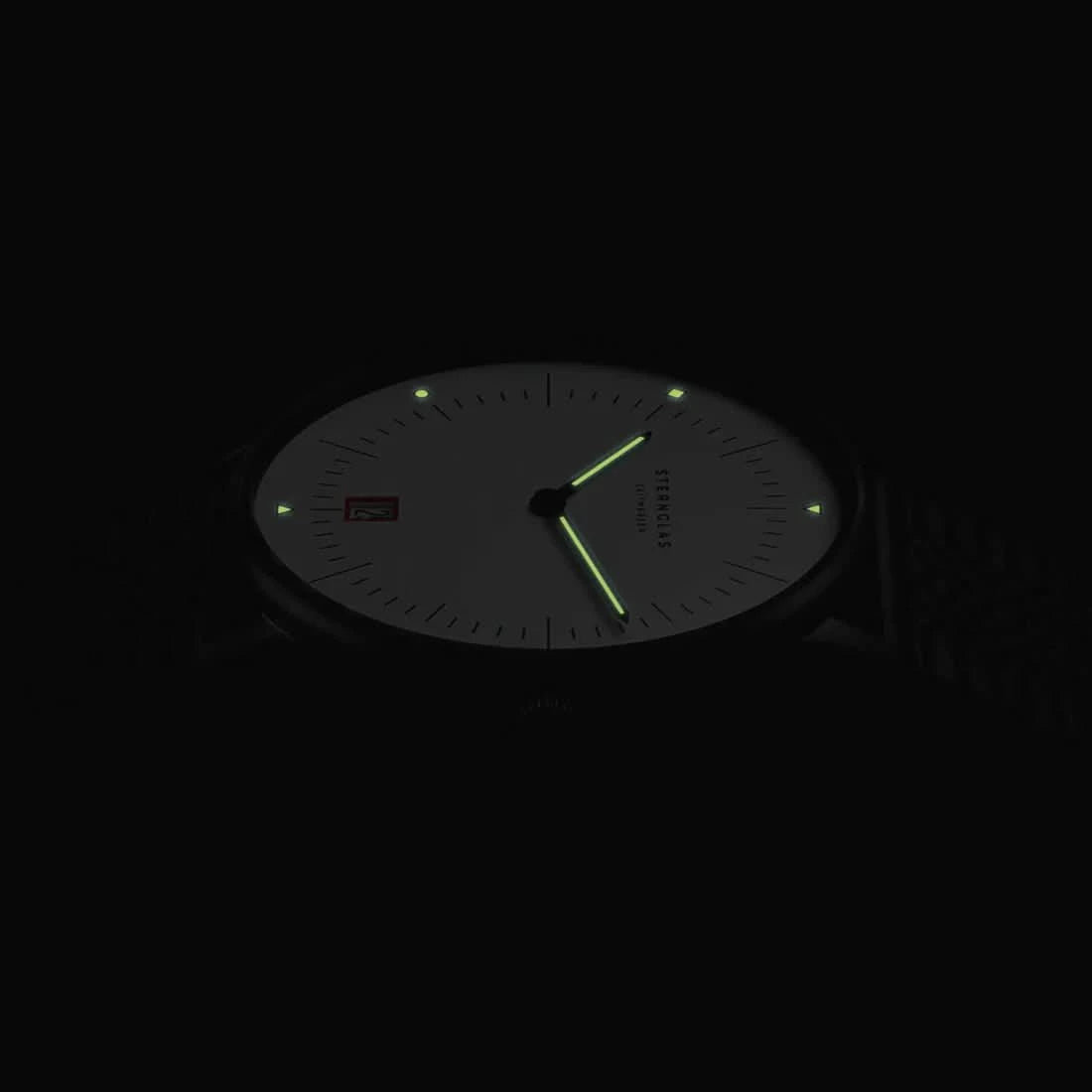 Orologio da uomo Sternglas Naos Edition Bauhaus III S01-NAB15-EB09 • Design Bauhaus • Vetro zaffiro