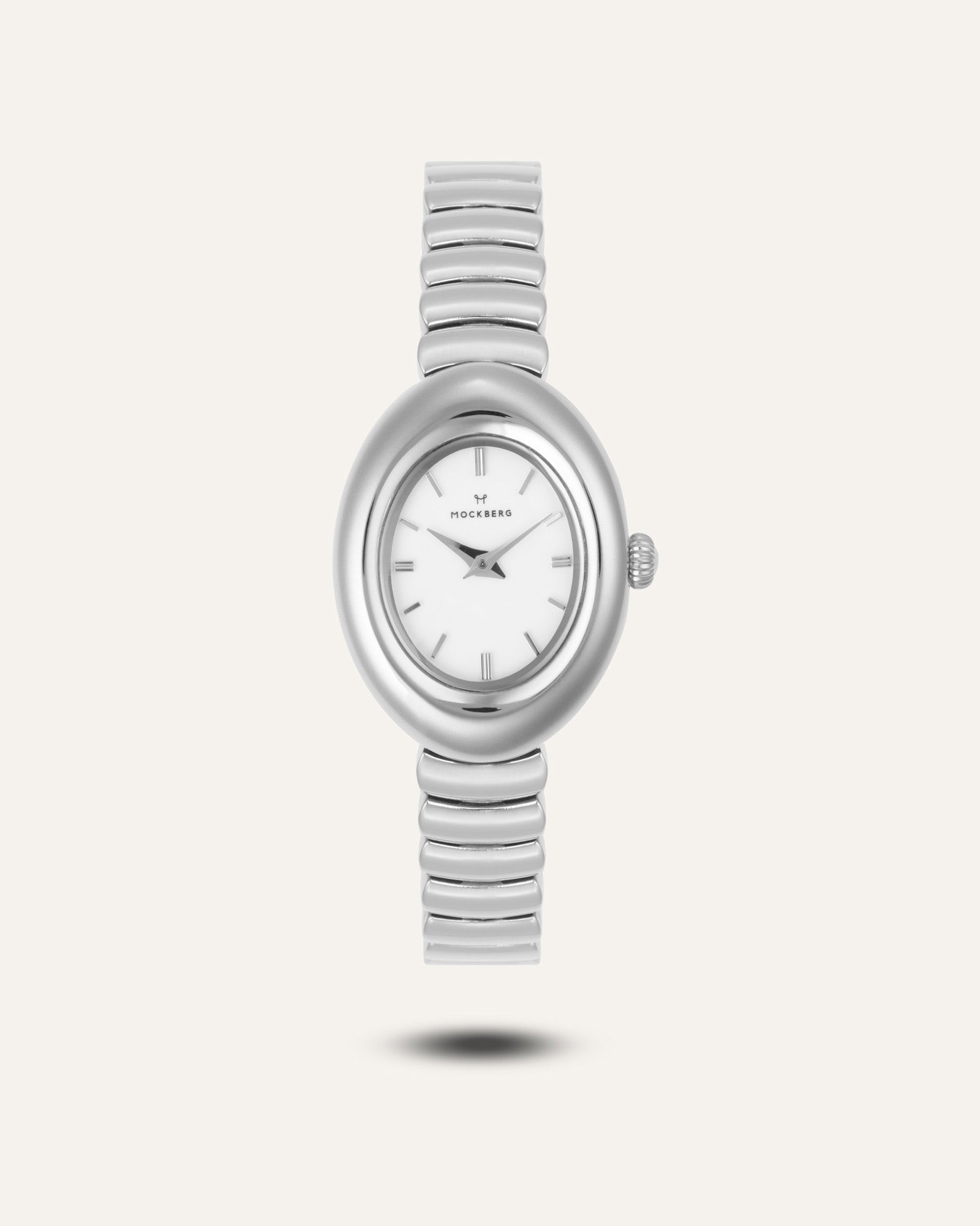 Mockberg Belle Oval MB1419 Damen Armbanduhr Silber • Mineralglas • Edelstahlarmband