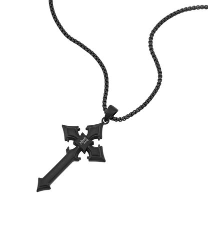 Police Covenant PEAGN0082201 Herrenkette Antik • Kreuzanhänger mit Police-Emblem • Rotguss-Finish, Bild 2