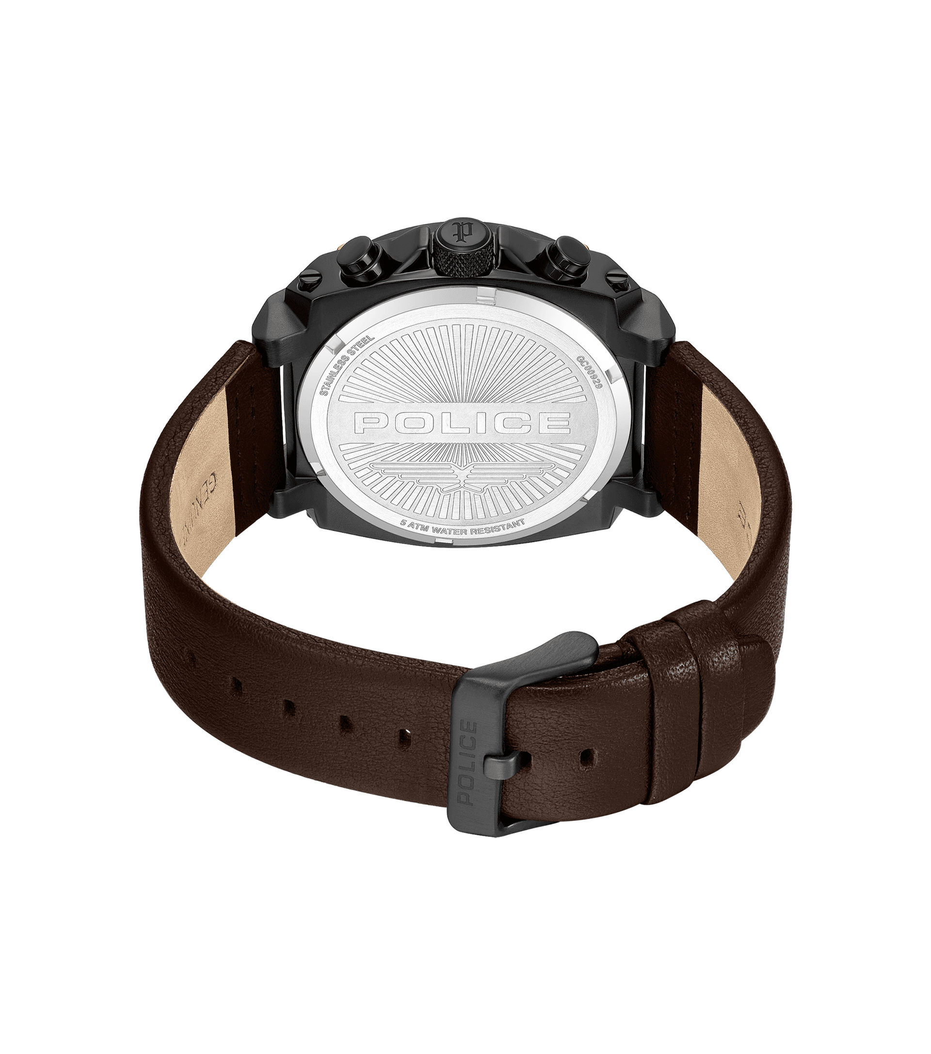 Police Norwood PEWGC0092905 Herrenuhr Grau • Quarz-Chronograph • Lederarmband Braun, Bild 3