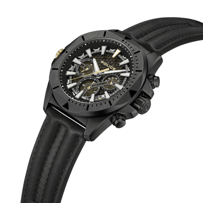 Police Electrical PEWGF0054503 Herrenuhr Schwarz • Multifunktion • Lederband, Bild 2