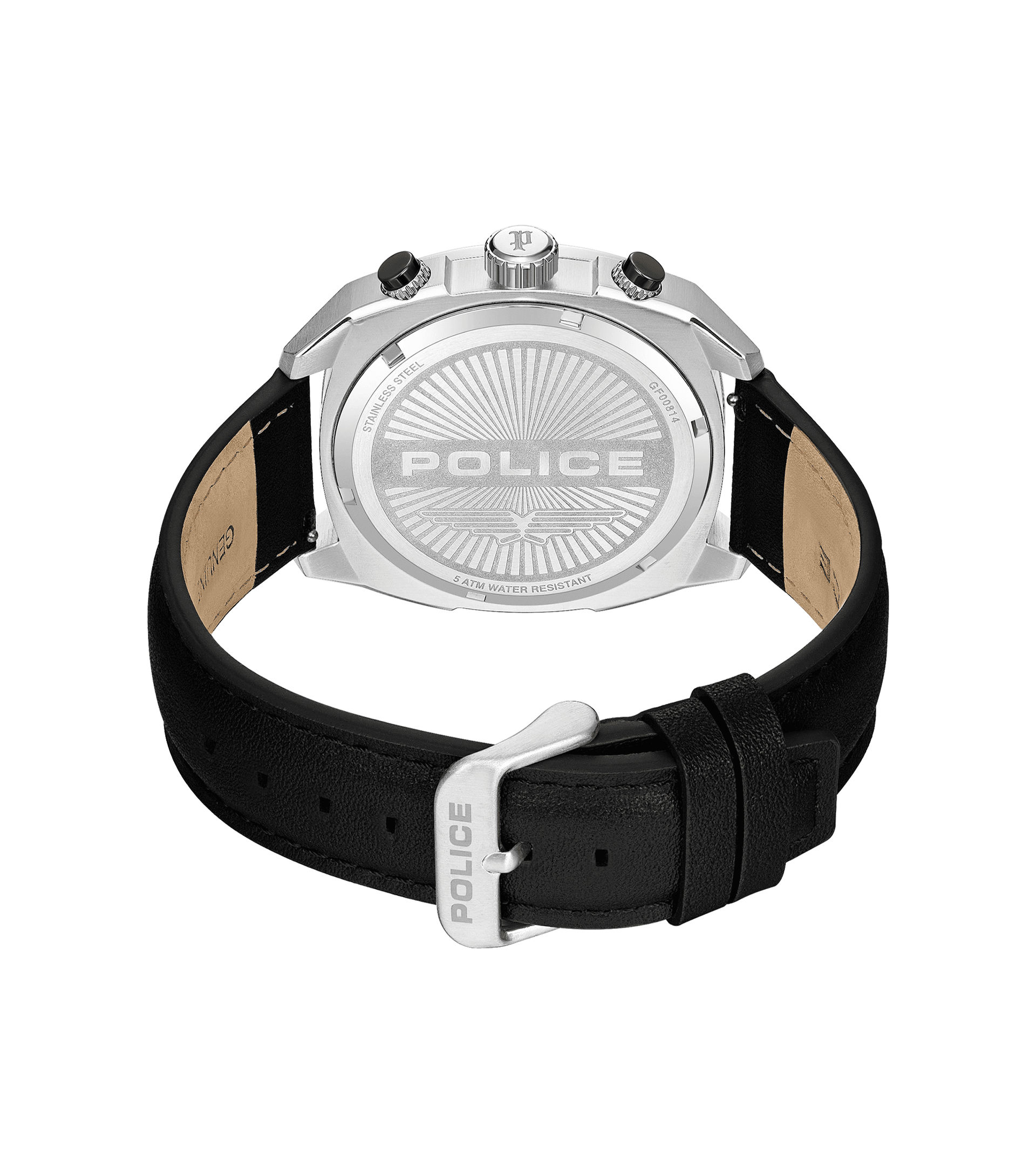 Police Portland PEWGF00814X1 Herrenuhr Silber • Multifunktions-Chronograph • Squircle-Gehäuse, Bild 3