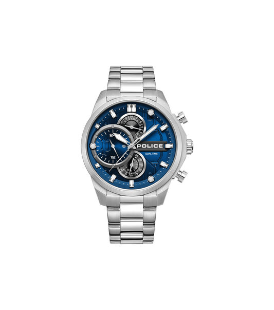 Police Reactor PEWGK0039207 Herrenuhr Silber • Multifunktionswerk • Edelstahlarmband