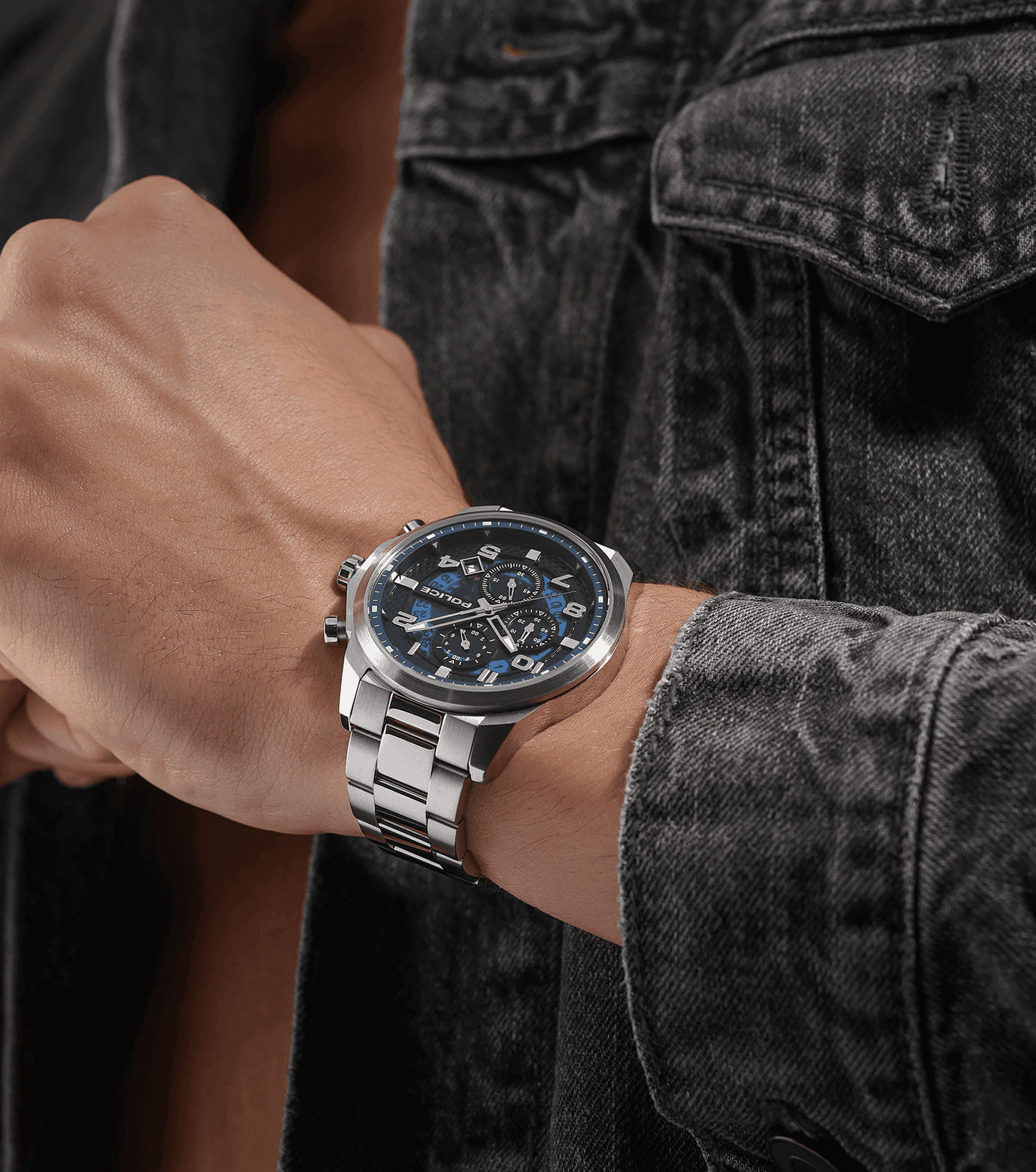 Police Soul PEWGK0053901 Herrenuhr Silber • Multifunktions-Chronograph • 5 ATM Wasserschutz, Bild 5