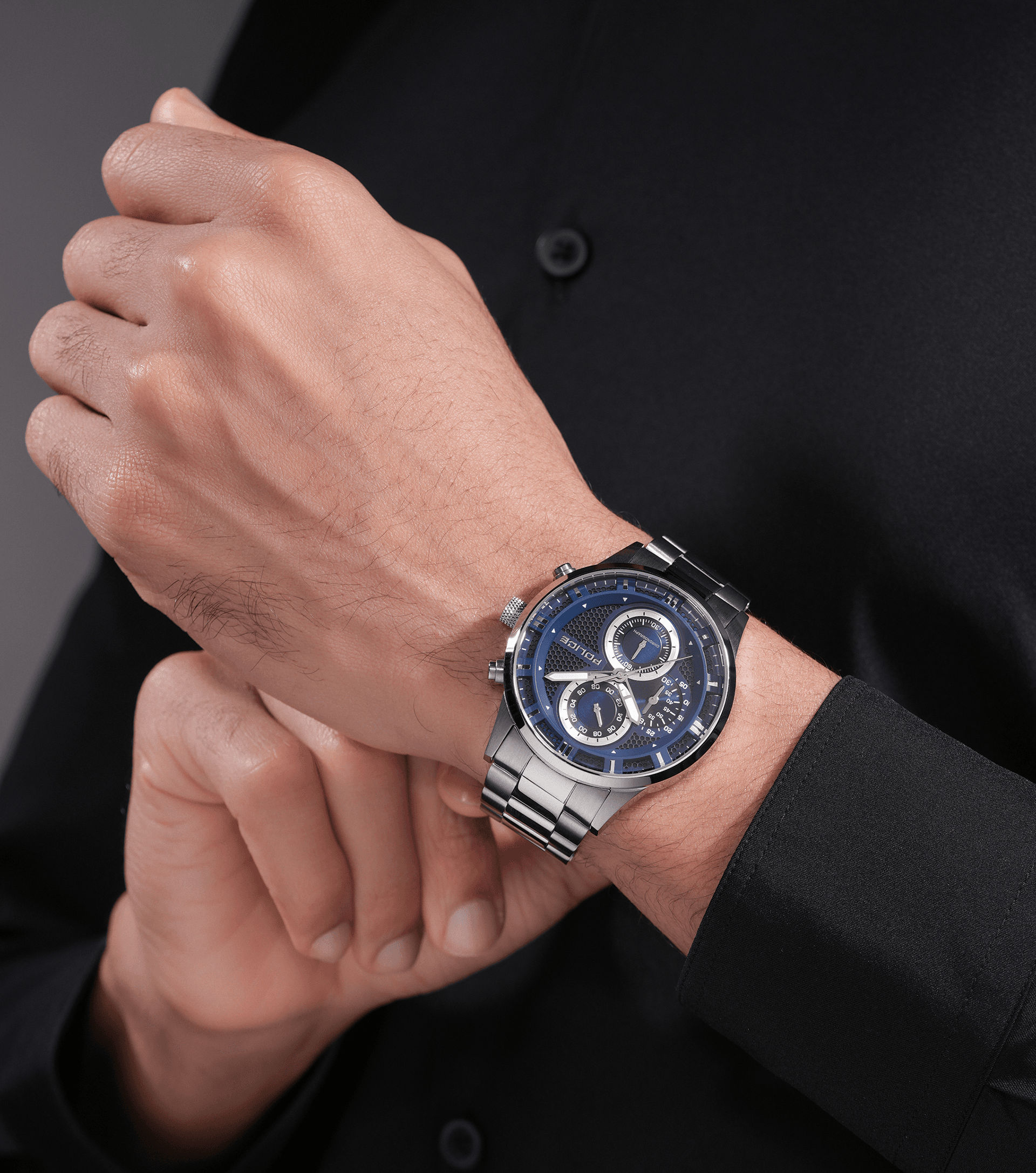 Police Levuka PEWGK0092502 Herrenuhr Silber • Mineralglas • Multifunktion, Bild 5