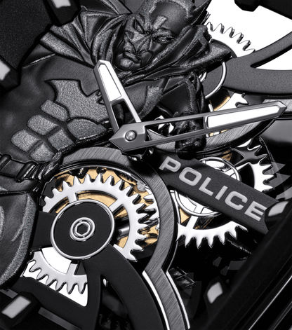 Police Gotham PEWGM0075301 Herrenuhr Schwarz • Limitierte Edition • Batman-Zifferblatt, Bild 4