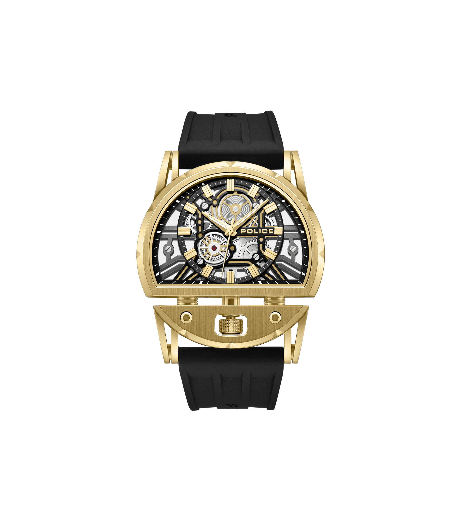 Police Daintree 2.0 PEWGM0081508 Herren • 46x53mm Gehäuse mit Gold-IP-Beschichtung • 5 ATM Wasserdicht