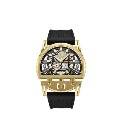 Police Daintree 2.0 PEWGM0081508 Herren • 46x53mm Gehäuse mit Gold-IP-Beschichtung • 5 ATM Wasserdicht