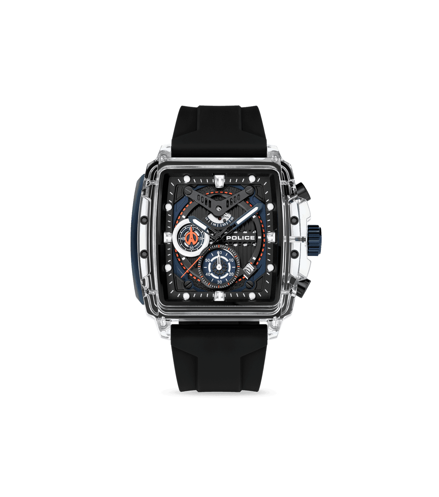 Police Clout PEWGO0052401-SET Herrenuhr Transparent • Quarz-Chronograph • 4-Armband-Set, Bild 3