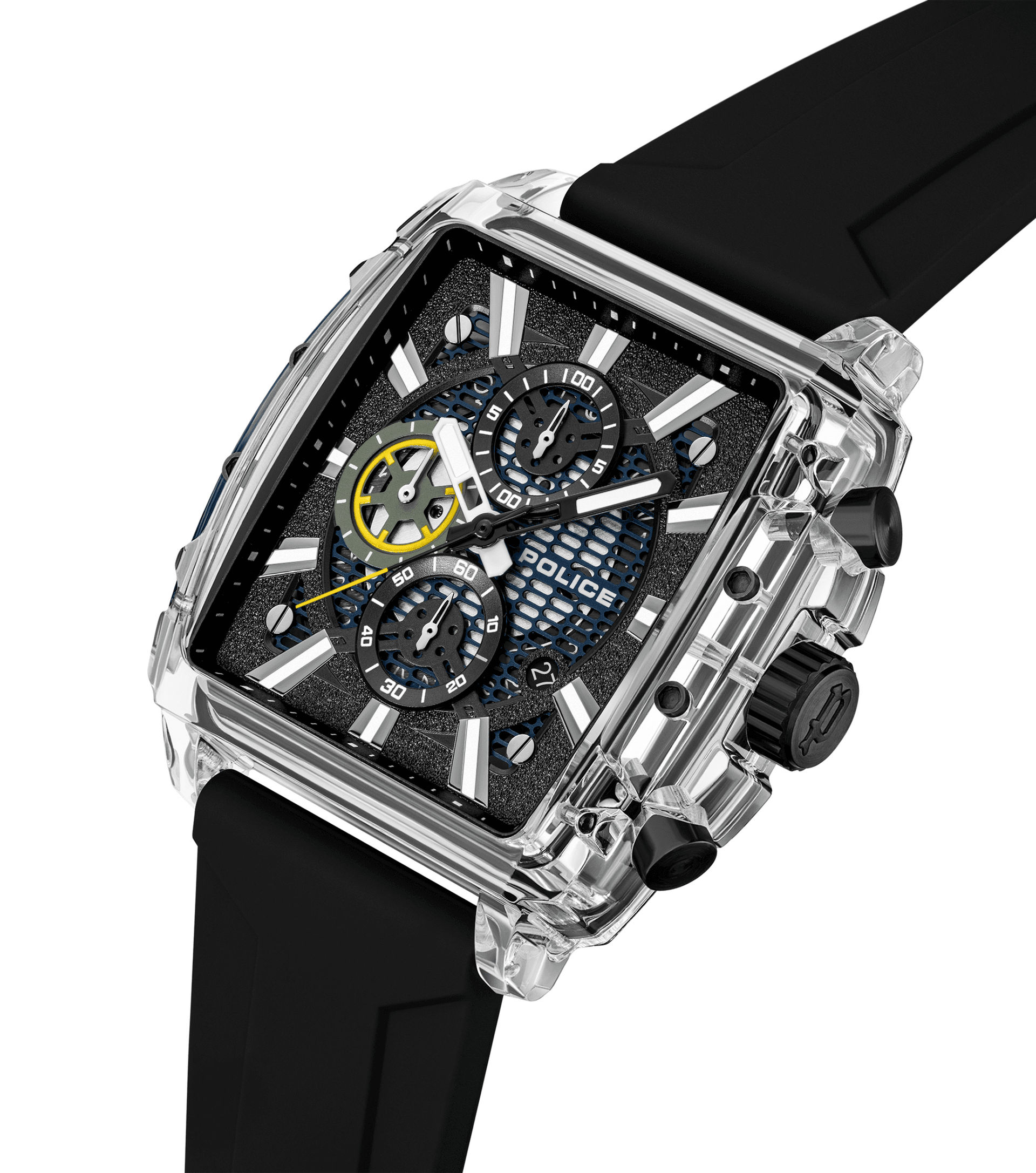 Police Clout Octet PEWGO00776X0 Herrenuhr Schwarz • Quarz-Chronograph • 8 austauschbare Armbänder, Bild 5